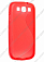 Чехол силиконовый для Samsung Galaxy S3 (i9300) S-Line TPU (Красный)