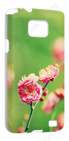 Чехол силиконовый для Samsung Galaxy S2 Plus (i9105) TPU (Белый) (Дизайн 72)