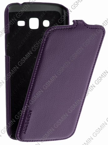 Кожаный чехол для Samsung Galaxy Grand 2 (G7102) Aksberry Protective Flip Case (Фиолетовый)