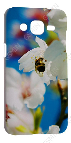 Чехол-накладка для Samsung Galaxy J2 (Белый) (Дизайн 173)