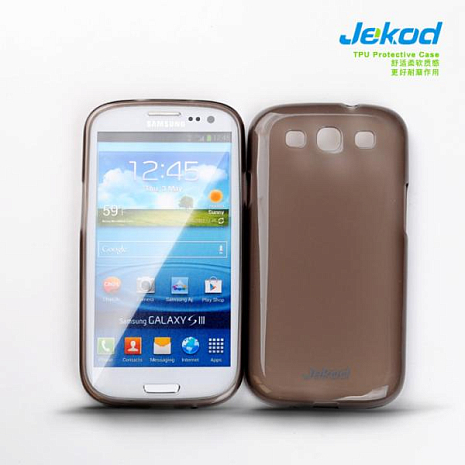 Чехол силиконовый для Samsung Galaxy S3 (i9300) Jekod (Черный)