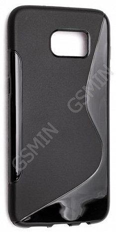 Чехол силиконовый для Samsung Galaxy S7 Edge S-Line TPU (Черный)