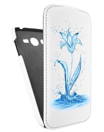 Кожаный чехол для Samsung Galaxy Grand Neo (i9060) Armor Case "Full" (Белый) (Дизайн 8/8)