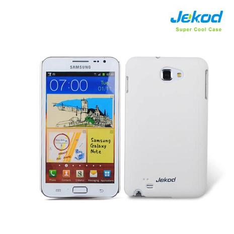 Чехол-накладка для Samsung Galaxy Note (N7000) Jekod (Белый)
