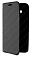 Кожаный чехол для Samsung Galaxy J3 (2016) SM-J320F/DS на магните (Черный)