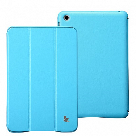 Кожаный чехол для iPad mini Jison Executive Smart Cover (Sky Blue)