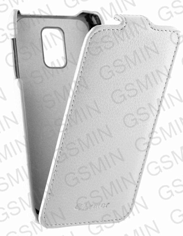 Кожаный чехол для Samsung Galaxy S5 mini Armor Case "Full" (Белый)