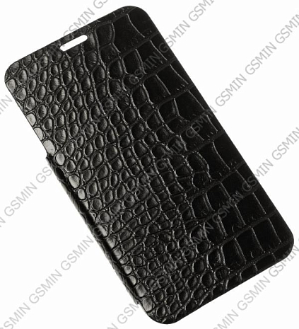 Кожаный чехол для Samsung Galaxy S5 Armor Case - Book Type (Crocodile Black)
