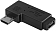    GSMIN RT-81 micro-USB (M) - mini-USB (F) 180  ()